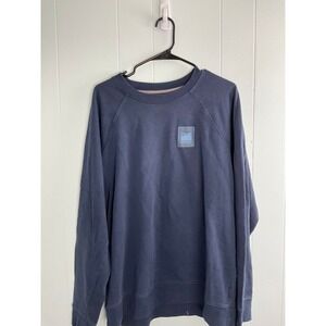 Patagonia Mens Regenerative Organic Certified Cotton Crewneck Sweatshirt Navy L